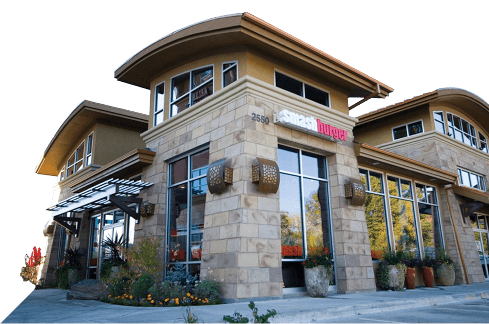 Smashburger, now owned by Jollibee Foods, merges fast-casual fare with a restaurant-like ambience