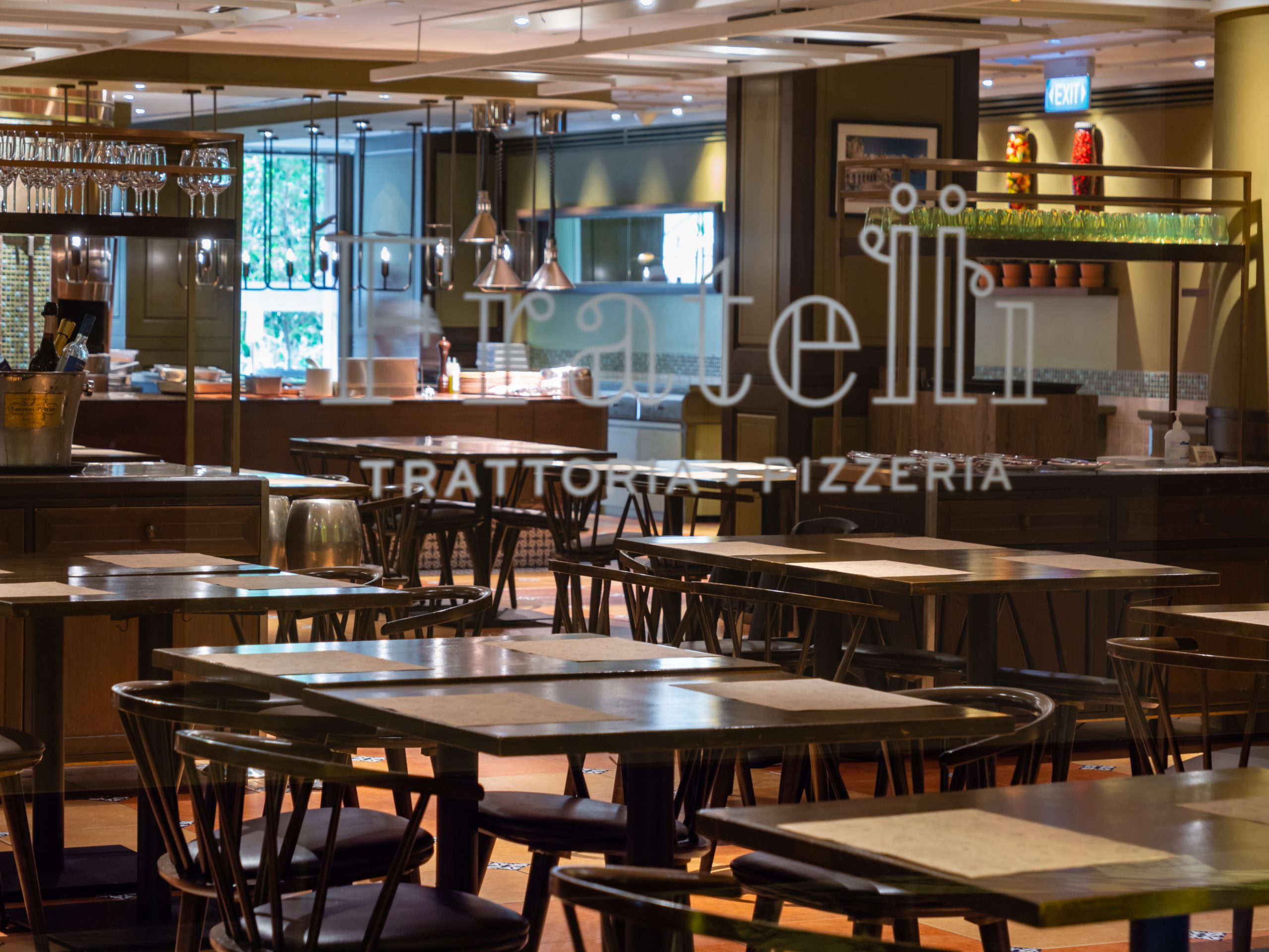 Trattoria Pizzeria, in Resort World Sentosa, Singapore